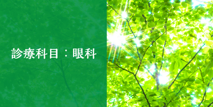 診療科目：眼科